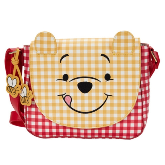 Loungefly Winnie The Pooh Gingham Cosplay Crossbody - Picture 6 of 8